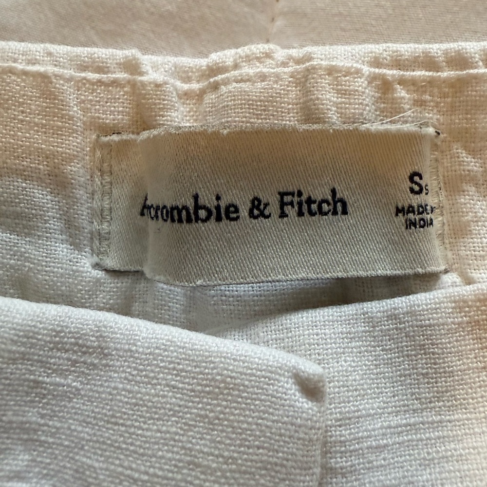 Abercrombie & Finch Linen-Blend Tailored Wide Leg Pants